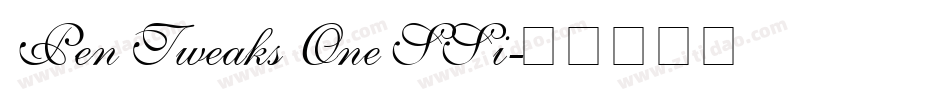 Pen Tweaks One SSi字体转换